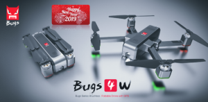 FLYCAM MJX BUGS 4W , GẤP GỌN CAMERA 2K, Xa 1700m, BAY  20 PHÚT, ĐỘNG CƠ BRUSHLESS  mạnh mẽ 2019