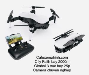 Flycam C-Fly Faith Gimbal 3 Trục, Gấp Gọn Tầm Xa 2Km Thời gian bay 25 Phút