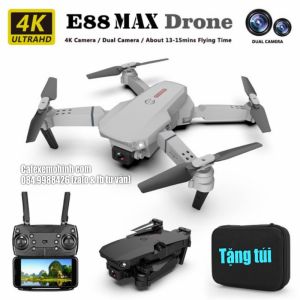 Flycam e88 max 4k teng mini có cảm biến vị trí