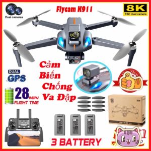 Flycam k911 Max 8k cảm biến vật cản có gps - brushless motor